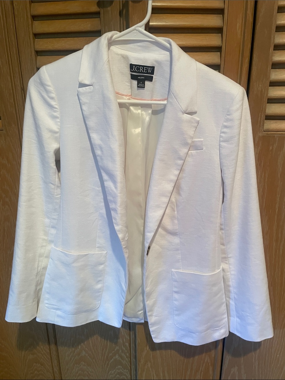 J. Crew new White Linen Women’s Blazer